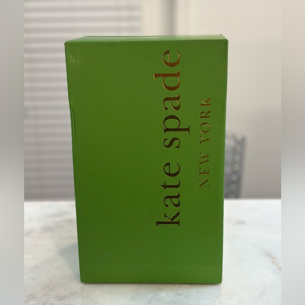Kate Spade New York Library Stripe champagne Set of 4 Flutes Non Lead Crystal - Picture 2 of 6